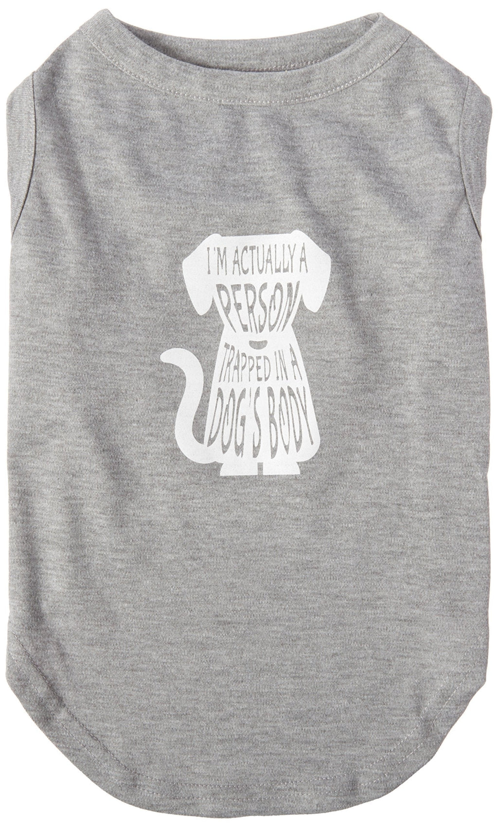 [Australia] - Mirage Pet Products Trapped Screen Print Shirt Grey XL (16) 