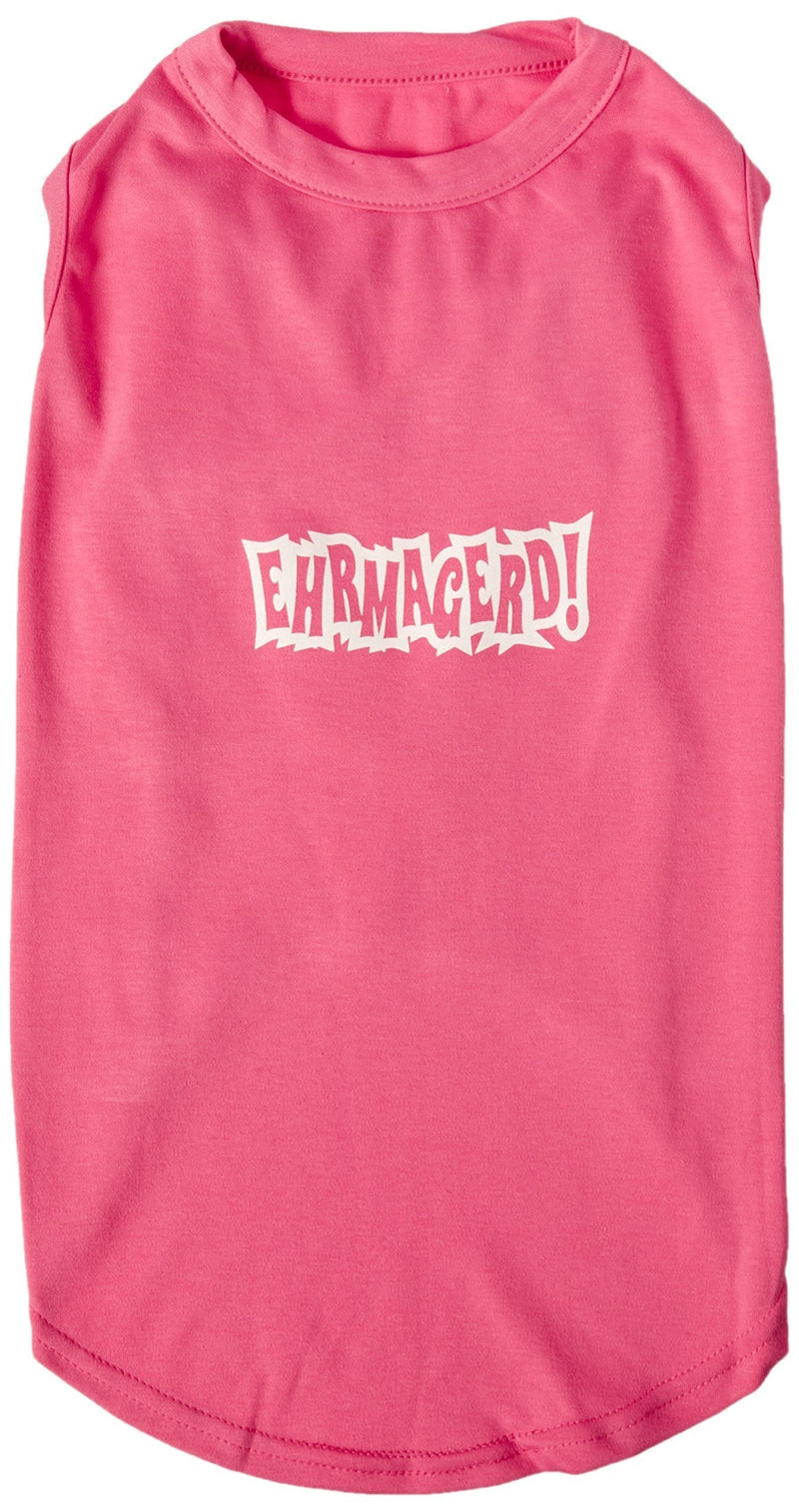 [Australia] - Mirage Pet Products Ehrmagerd Screen Print Shirt Bright Pink XXL (18) 