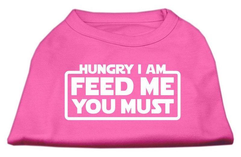 [Australia] - Mirage Pet Products Hungry I am Screen Print Shirt Bright Pink XXXL (20) 