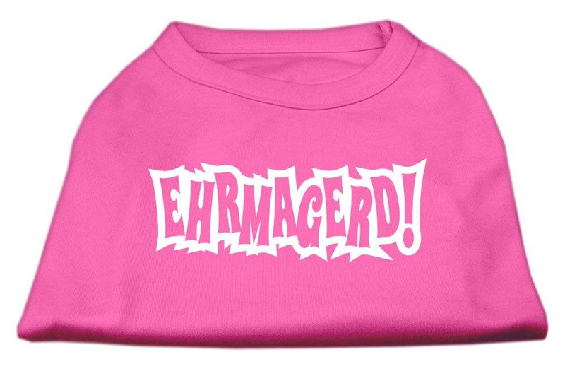 [Australia] - Mirage Pet Products Ehrmagerd Screen Print Shirt Bright Pink Lg (14) 