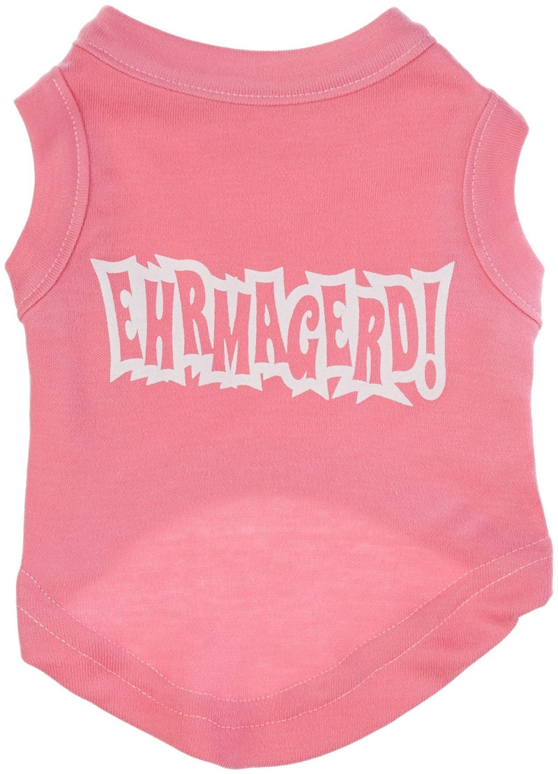 [Australia] - Mirage Pet Products Ehrmagerd Screen Print Shirt Bright Pink Sm (10) 