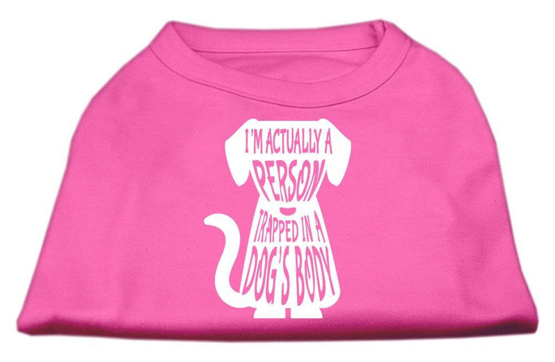 [Australia] - Mirage Pet Products Trapped Screen Print Shirt Bright Pink XL (16) 