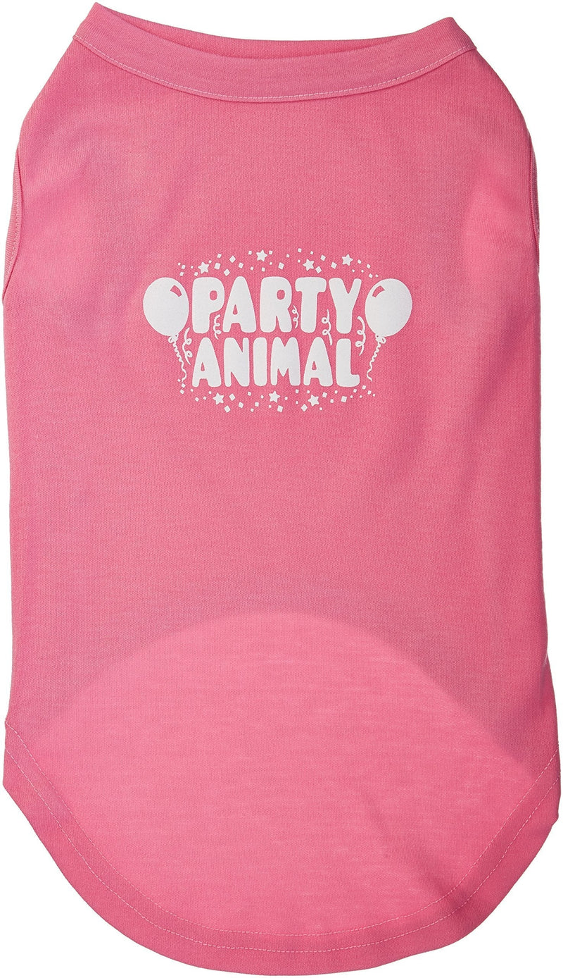 [Australia] - Mirage Pet Products Party Animal Screen Print Shirt Bright Pink XL (16) 