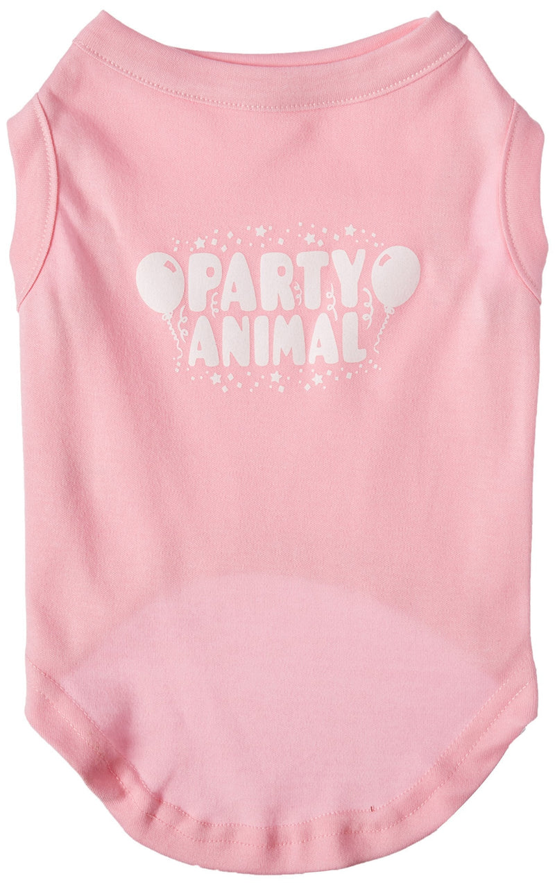 [Australia] - Mirage Pet Products Party Animal Screen Print Shirt Light Pink Lg (14) 