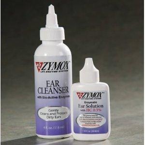 Pet King Brands Zymox Solution for Ear Infections 1.25 oz. and Cleaner Set - PawsPlanet Australia