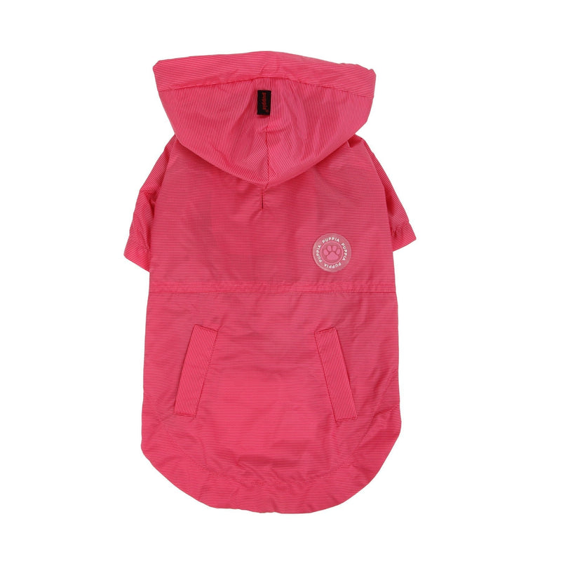 PUPPIA Authentic Windbreaker Pet Raincoat, Small, Hot Pink - PawsPlanet Australia