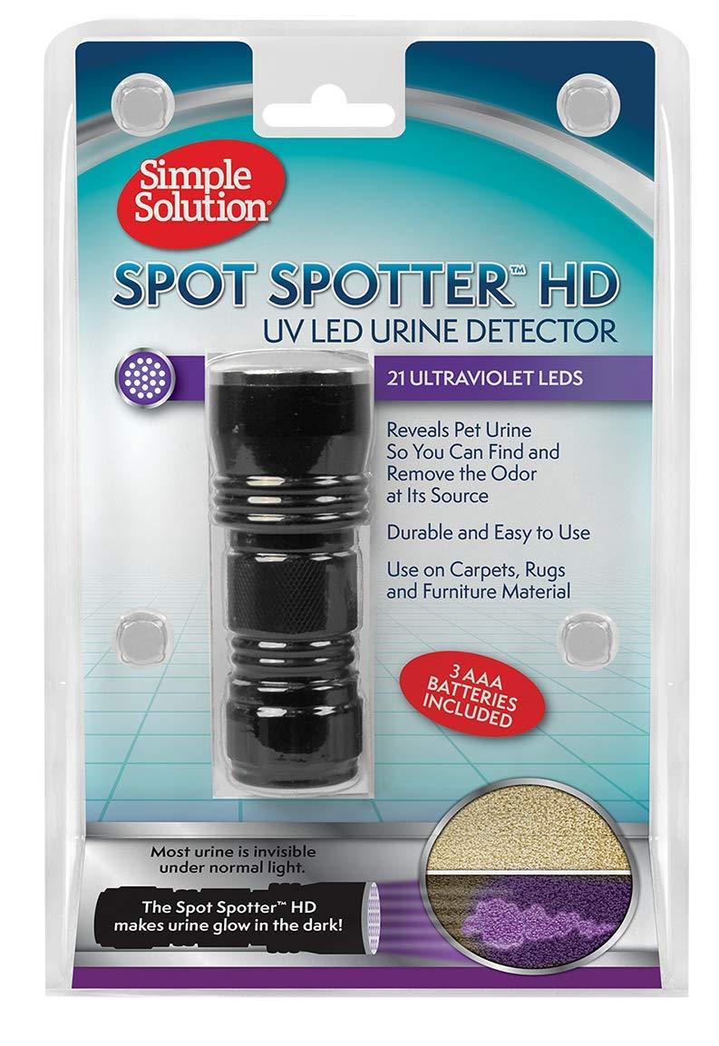 [Australia] - Simple Solution UV Pet Urine Detector | Spot and Eliminate Dog and Cat Urine Stains | 21 UV LED Lights Reveal Stains for Targeted Cleanup 