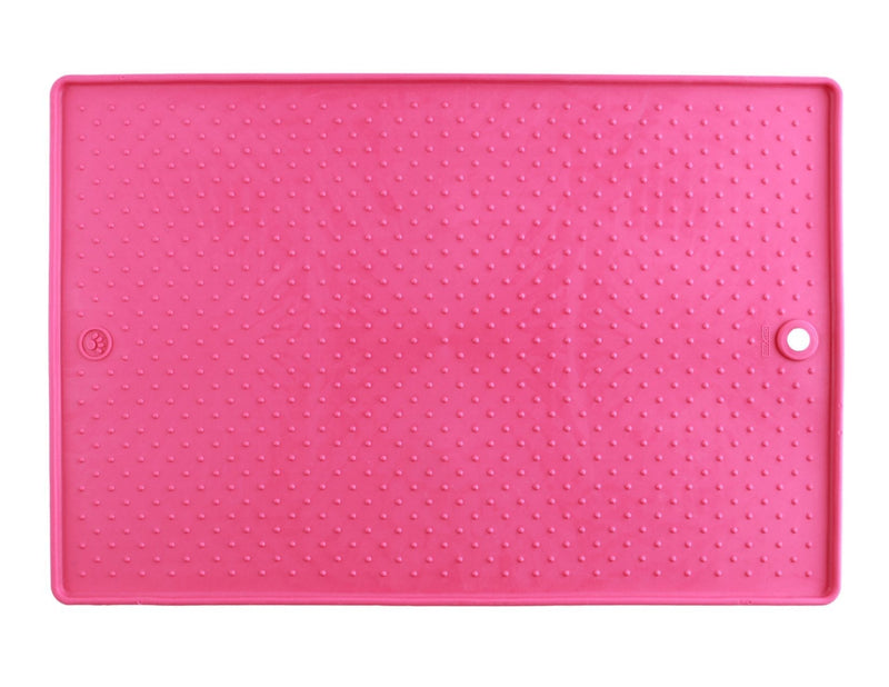 [Australia] - Dexas Popware for Pets Grippmat for Pet Bowls 17 by 23.5 inches Pink 