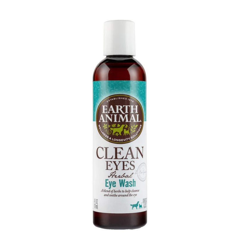 Earth Animal Herbal Topical Remedies Clean Eyes Eye Wash for Dogs & Cats, 4 oz. Bottle - PawsPlanet Australia