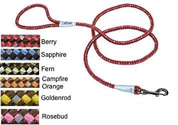 [Australia] - Coastal K9 Explorer Rope Snap Leash Woven Refelctive 6ft Berry (Red) 