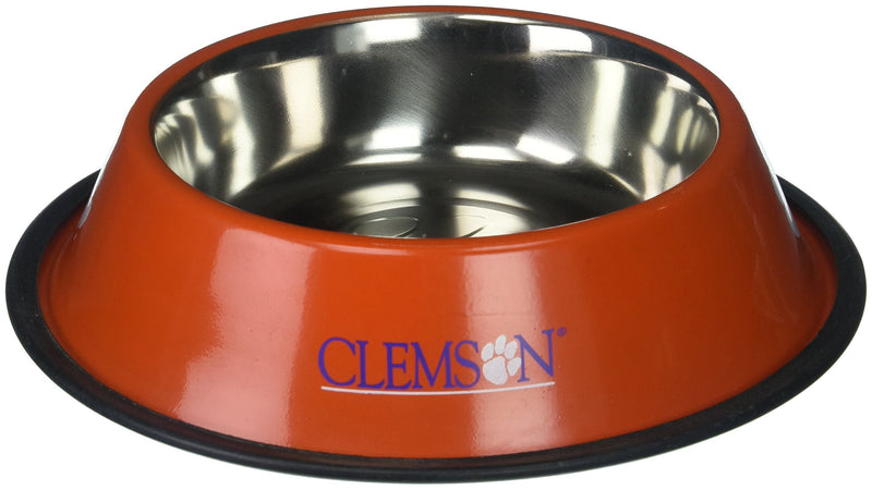 [Australia] - Pet Goods NCAA Clemson Tigers Stainless Steel Bowl 