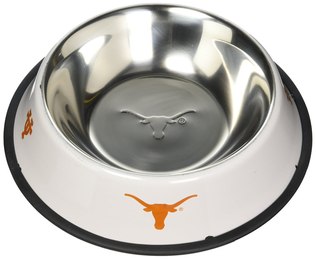 [Australia] - Pet Goods NCAA Texas Longhorns Stainless Steel Bowl 