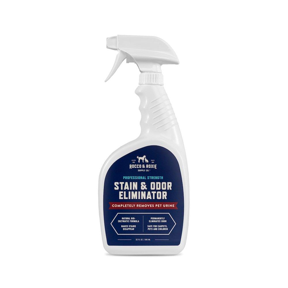 Rocco & Roxie Professional Strength Stain & Odor Eliminator - Enzyme-Powered Pet Odor & Stain Remover for Dog and Cats Urine - Carpet Cleaner Spray - Enzymatic Cat Pee Destroyer - for Small Animals 32 Fl Oz (Pack of 1) - PawsPlanet Australia