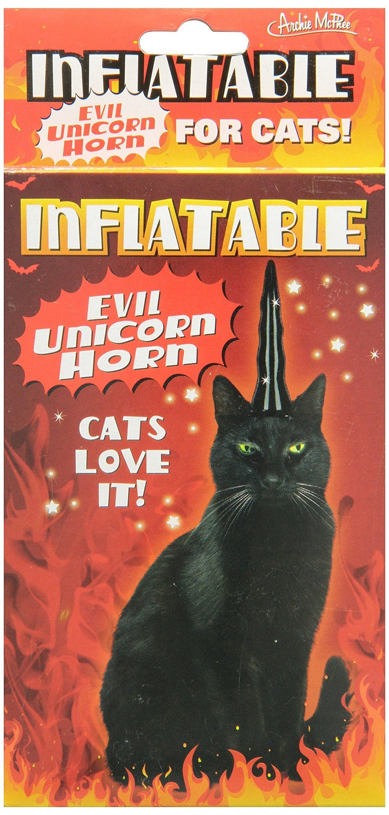 [Australia] - Accoutrements Inflatable Evil Unicorn Horn for Cats 