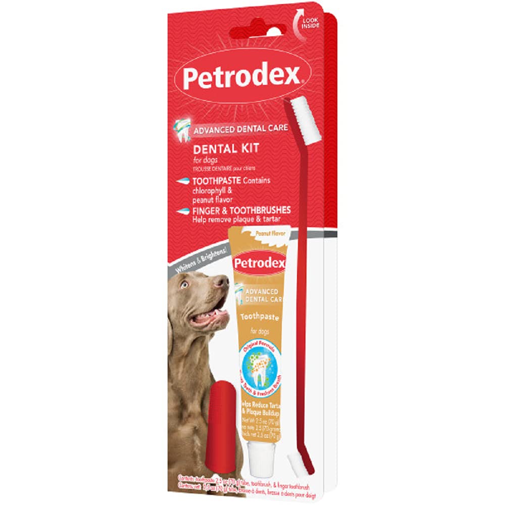 Petrodex Sentry Natural Peanut Dental Kit For Dogs, 2.5-Ounce - PawsPlanet Australia