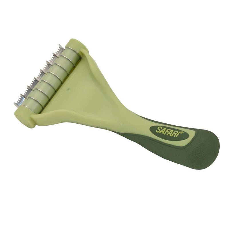 Safari by Coastal Shed Magic De-Shedding Tool with Stainless Steel Blades for Dogs with Short to Medium Hair (W6327 NCL00) - PawsPlanet Australia