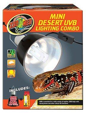 [Australia] - Zoo Med Mini Desert UVB Lighting Single Combo 100 W / 6 IN 