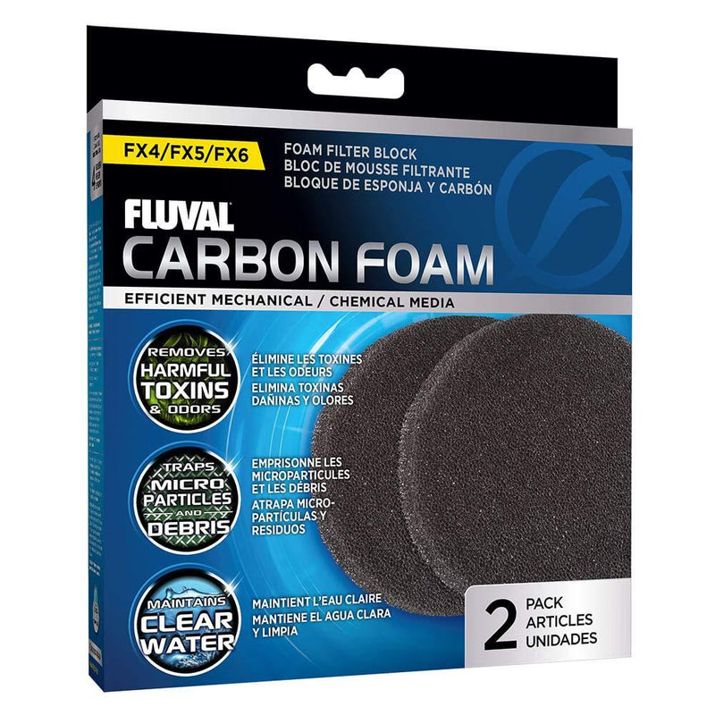 [Australia] - 2-Piece Foam Pad for Fluval FX5/FX6 Aquarium Filter 