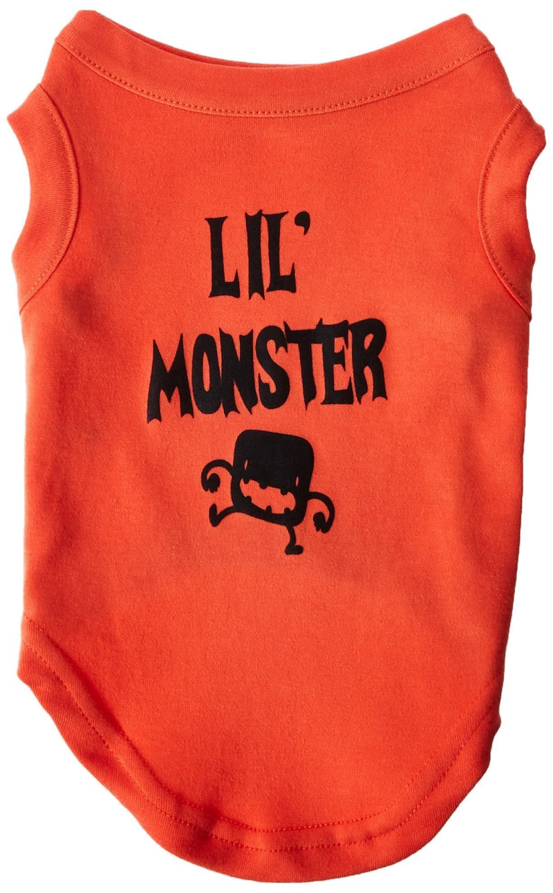 [Australia] - Mirage Pet Products Lil Monster Screen Print Shirts Orange Med (12) 