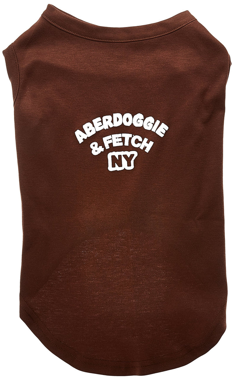 [Australia] - Mirage Pet Products 18-Inch Aberdoggie NY Screenprint Shirts, XX-Large Brown 