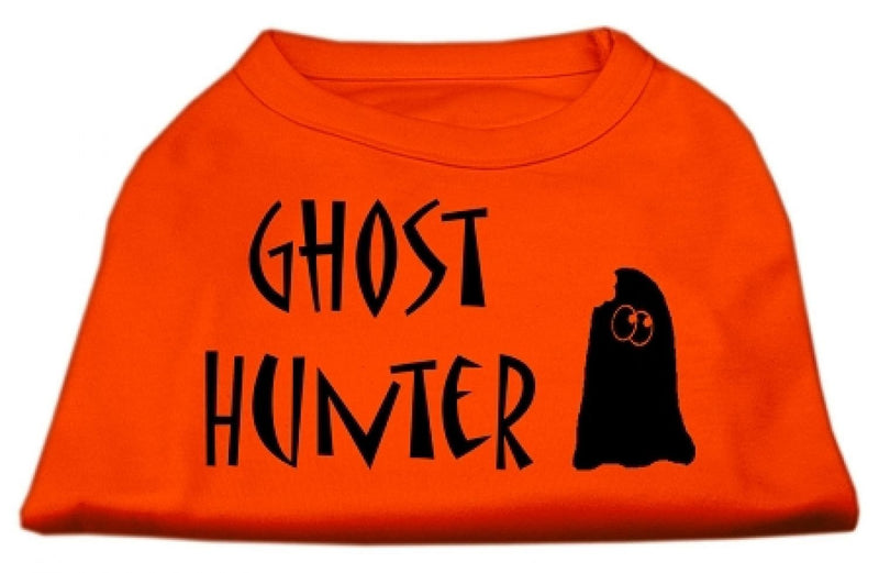 [Australia] - Mirage Pet Products Ghost Hunter Screen Print Shirt Orange XS (8) 
