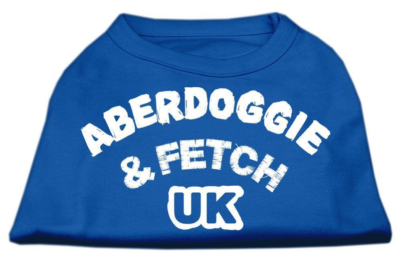 [Australia] - Mirage Pet Products 20-Inch Aberdoggie United Kingdom Screenprint Shirts, 3X-Large Blue 
