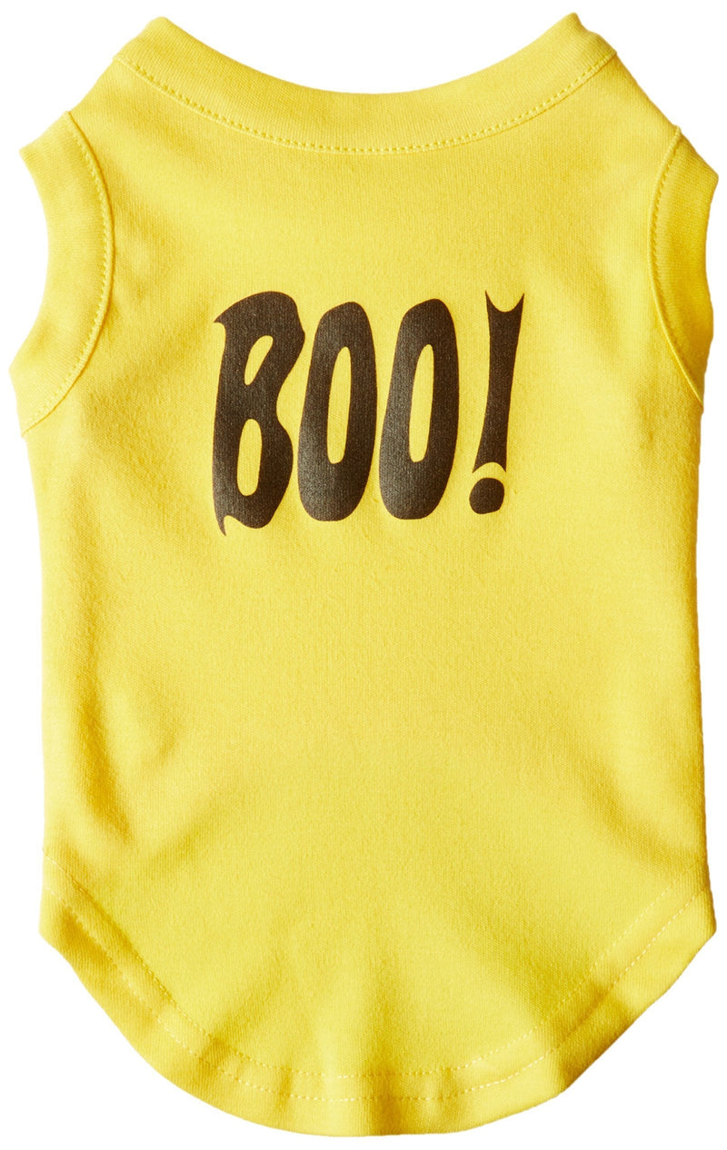 [Australia] - Mirage Pet Products Boo! Screen Print Shirts Yellow Med (12) 