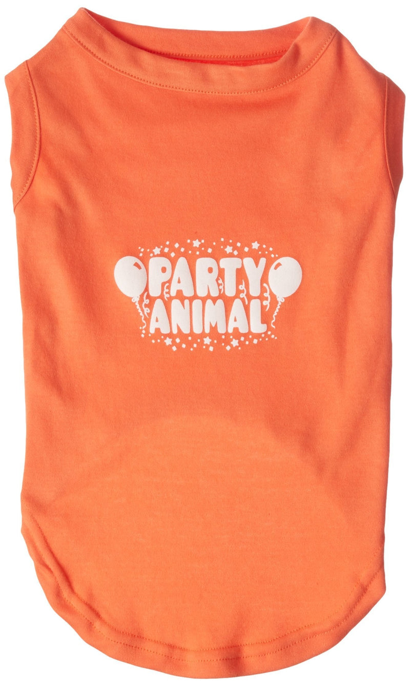 [Australia] - Mirage Pet Products Party Animal Screen Print Shirt Orange XL (16) 