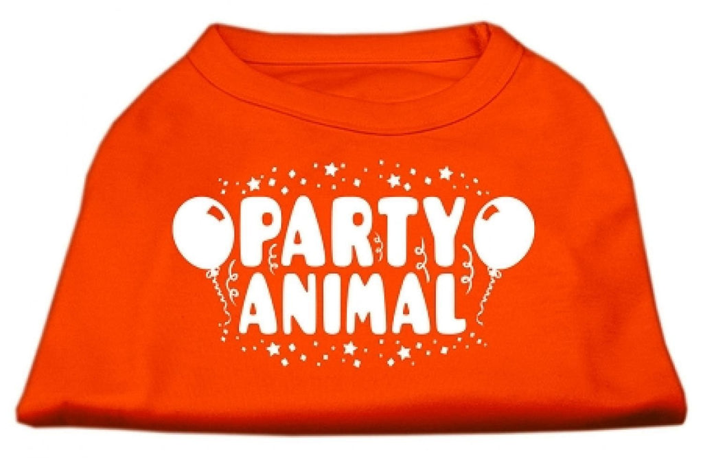 [Australia] - Mirage Pet Products Party Animal Screen Print Shirt Orange XXXL (20) 