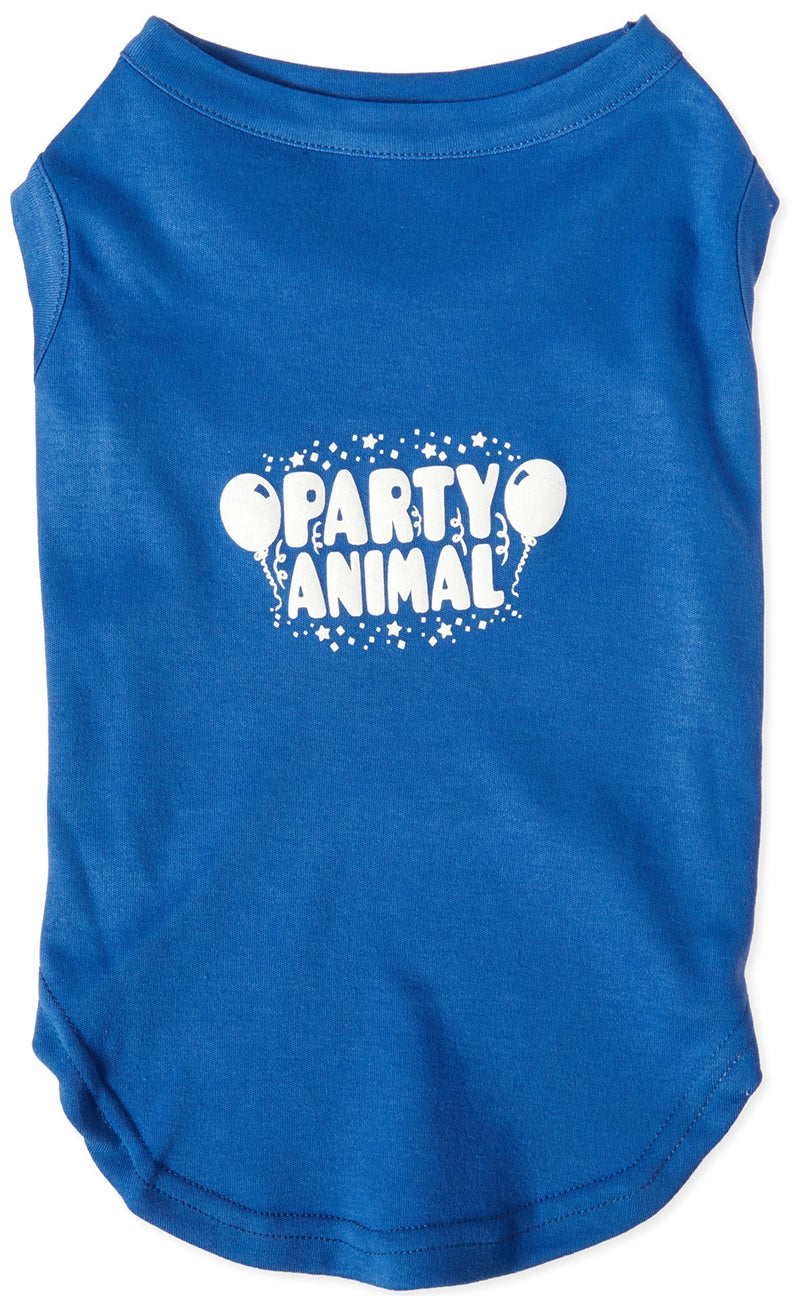 [Australia] - Mirage Pet Products Party Animal Screen Print Shirt Blue XL (16) 
