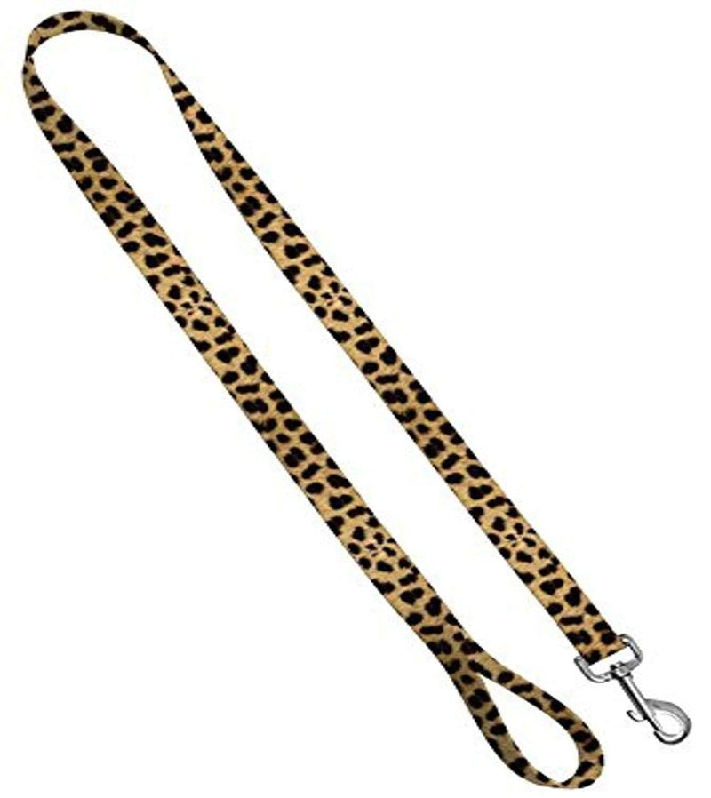 [Australia] - Cute Animal Print Dog Collar and Leash - Waterproof Colorful Animal Print Dog Collar and Dog Leash, Wide Range of Sizes for Every Dog 3/4" LEASH 4 FT Leopard 