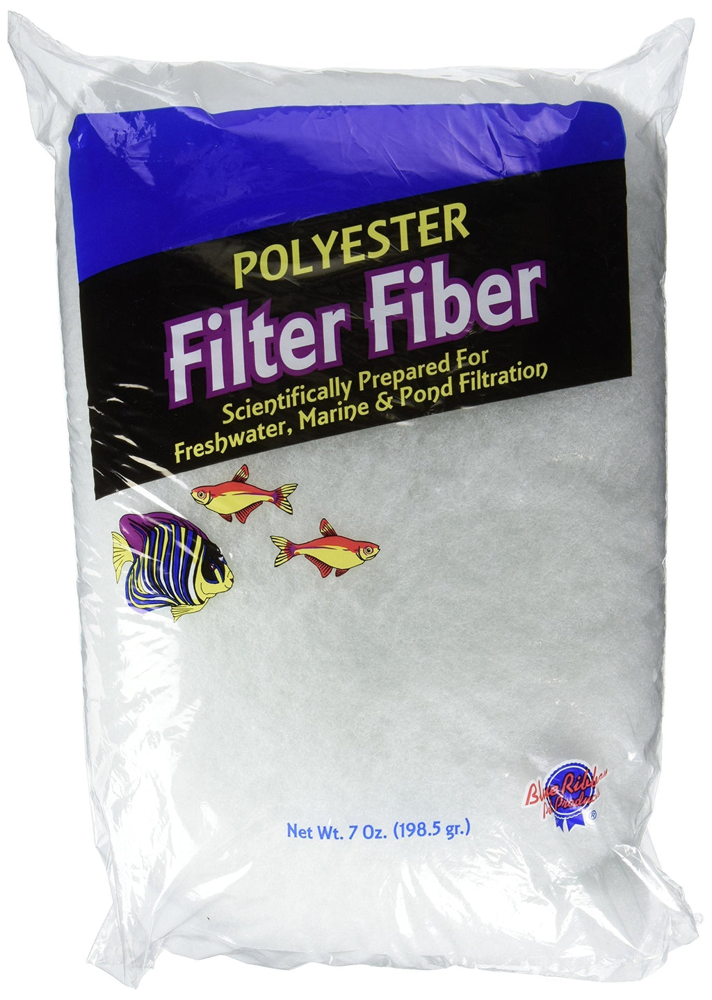 Blue Ribbon Pet Products ABLPLY7 Polyester Floss Bag Filter Media for Aquarium, 7-Ounce - PawsPlanet Australia