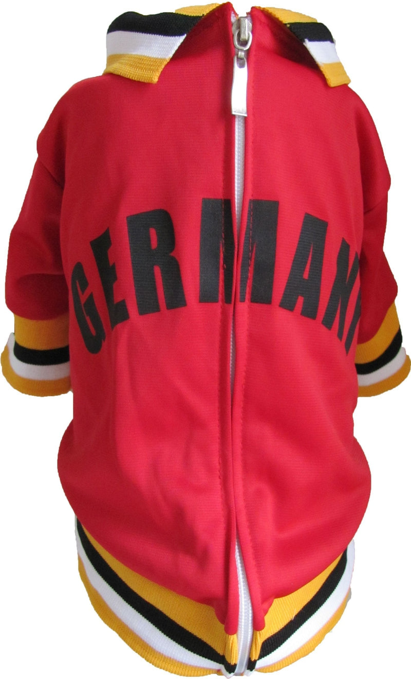 The Mutley Collection Germany Olympic Soccer Warm-Up Track Jacket for Dogs XXX-Large - PawsPlanet Australia