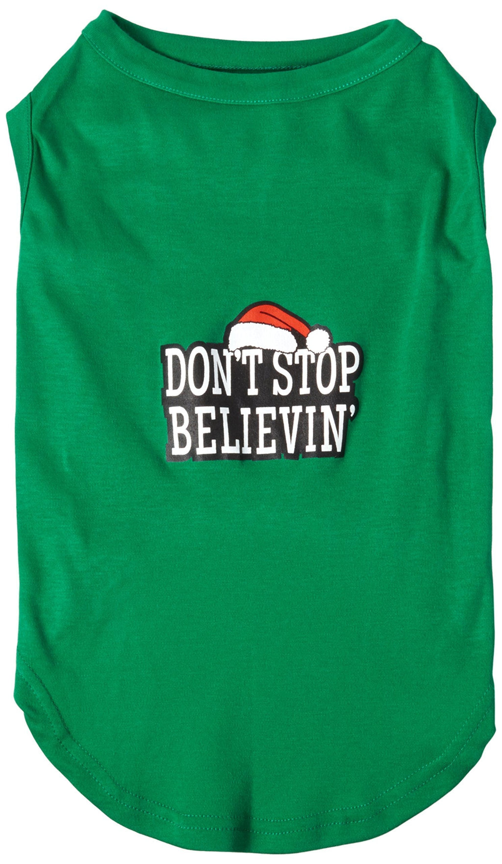 [Australia] - Mirage Pet Products 18-Inch Don't Stop Believin' Screenprint Shirts for Pets, XX-Large, Emerald Green 