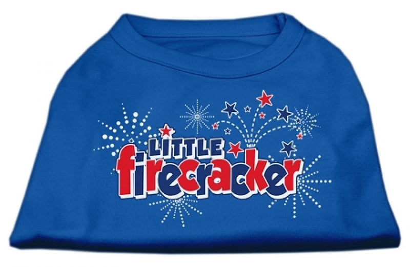 [Australia] - Mirage Pet Products 18-Inch Little Firecracker Screen Print Shirts for Pets, XX-Large, Blue 