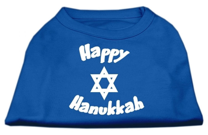 Mirage Pet Products 20-Inch Happy Hanukkah Screen Print Shirts for Pets, 3X-Large, Blue - PawsPlanet Australia