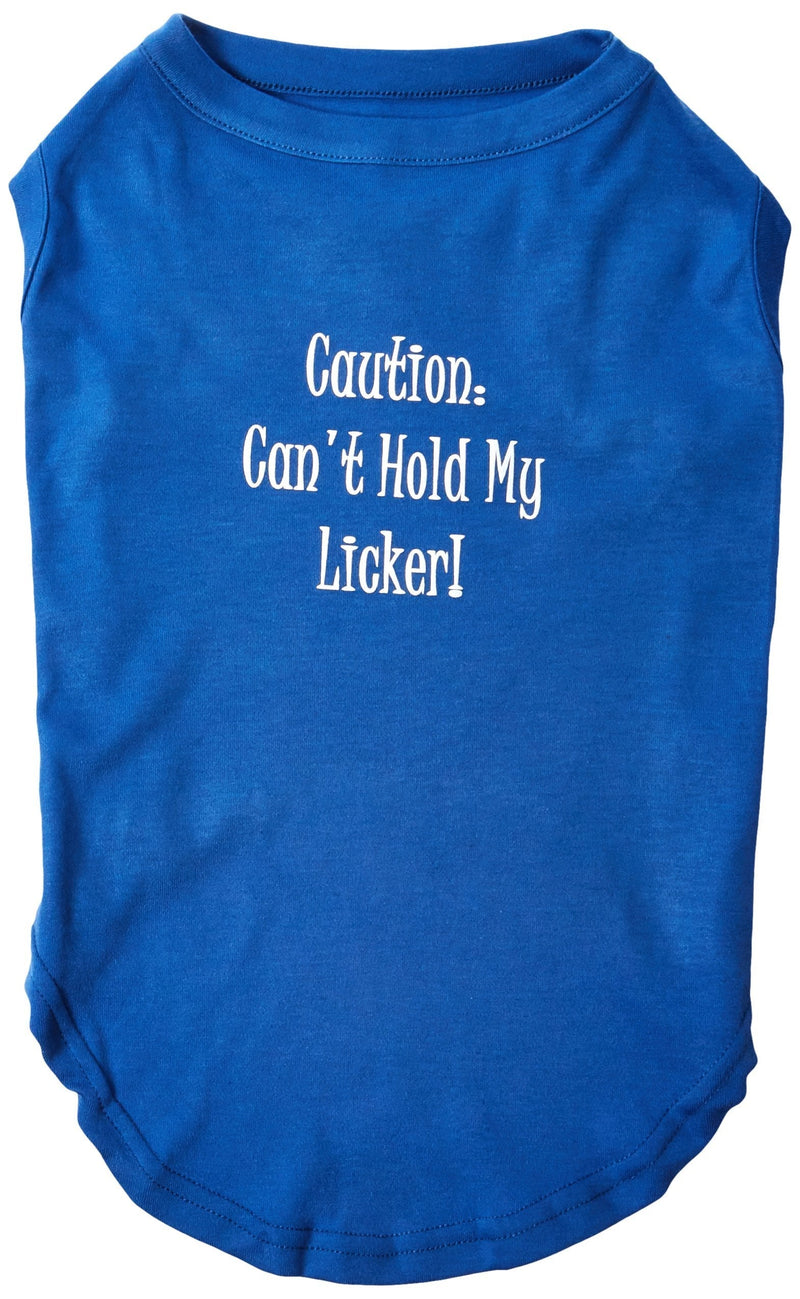 [Australia] - Mirage Pet Products 18-Inch Can't Hold My Licker Screen Print Shirts for Pets, XX-Large, Blue 