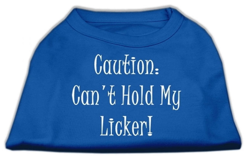 [Australia] - Mirage Pet Products 20-Inch Can't Hold My Licker Screen Print Shirts for Pets, 3X-Large, Blue 