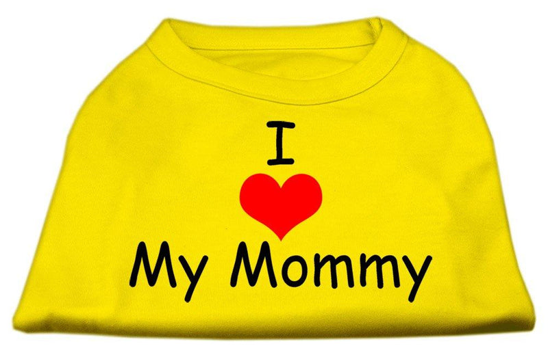 [Australia] - Mirage Pet Products 20-Inch I Love My Mommy Screen Print Shirts for Pets, 3X-Large, Yellow 
