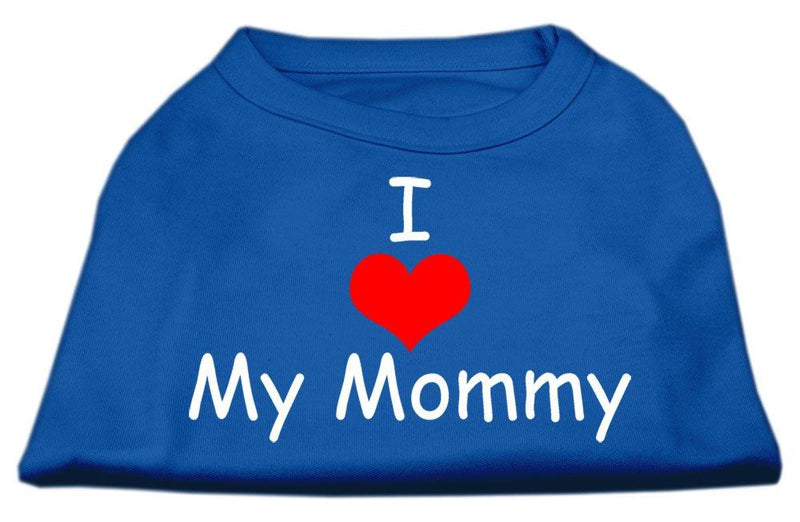 [Australia] - Mirage Pet Products 16-Inch I Love My Mommy Screen Print Shirts for Pets, X-Large, Blue 