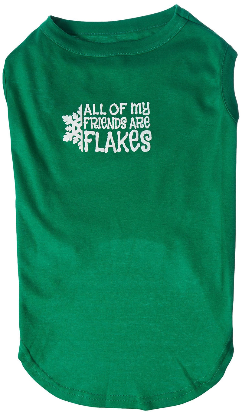 [Australia] - Mirage Pet Products 20-Inch All My Friends are Flakes Screen Print Shirts for Pets, 3X-Large, Emerald Green 