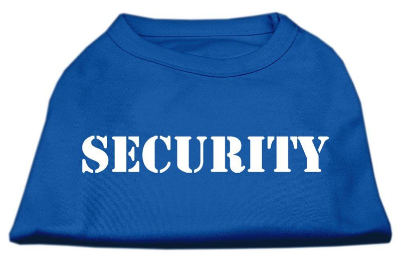 [Australia] - Mirage Pet Products 8-Inch Security Screen Print Shirts for Pets, X-Small, Blue 