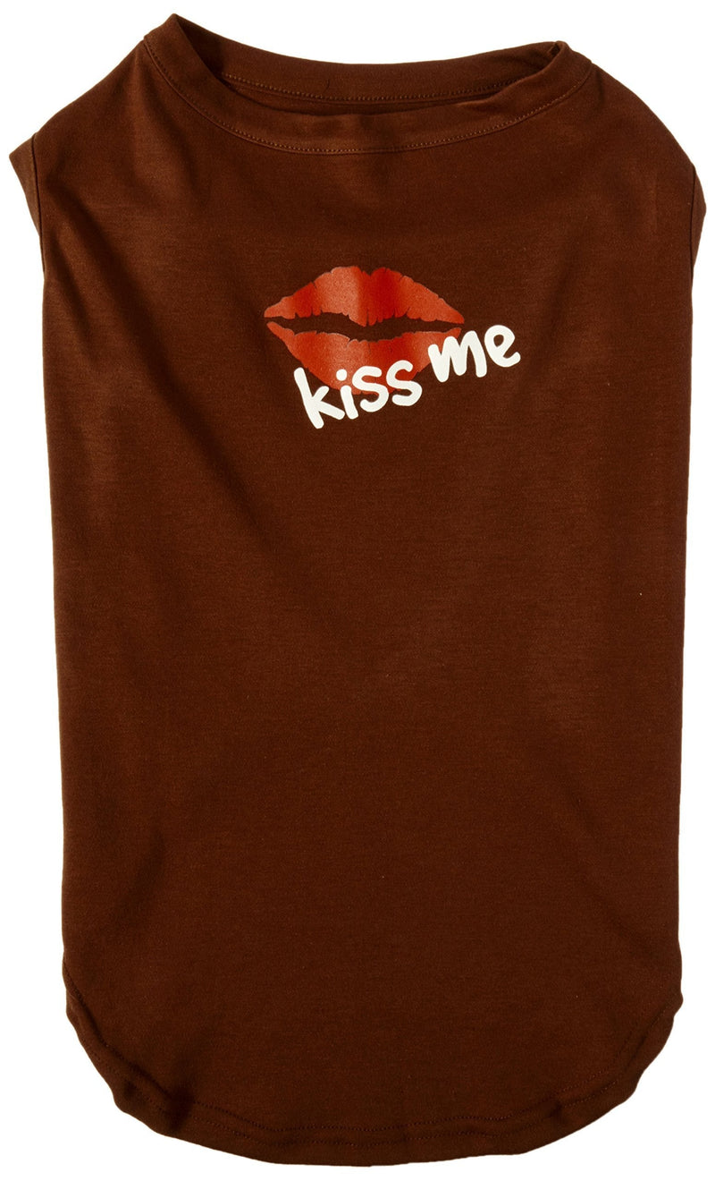 [Australia] - Mirage Pet Products 20-Inch Kiss Me I'm Irish Screen Print Shirt for Pets, 3X-Large, Brown 