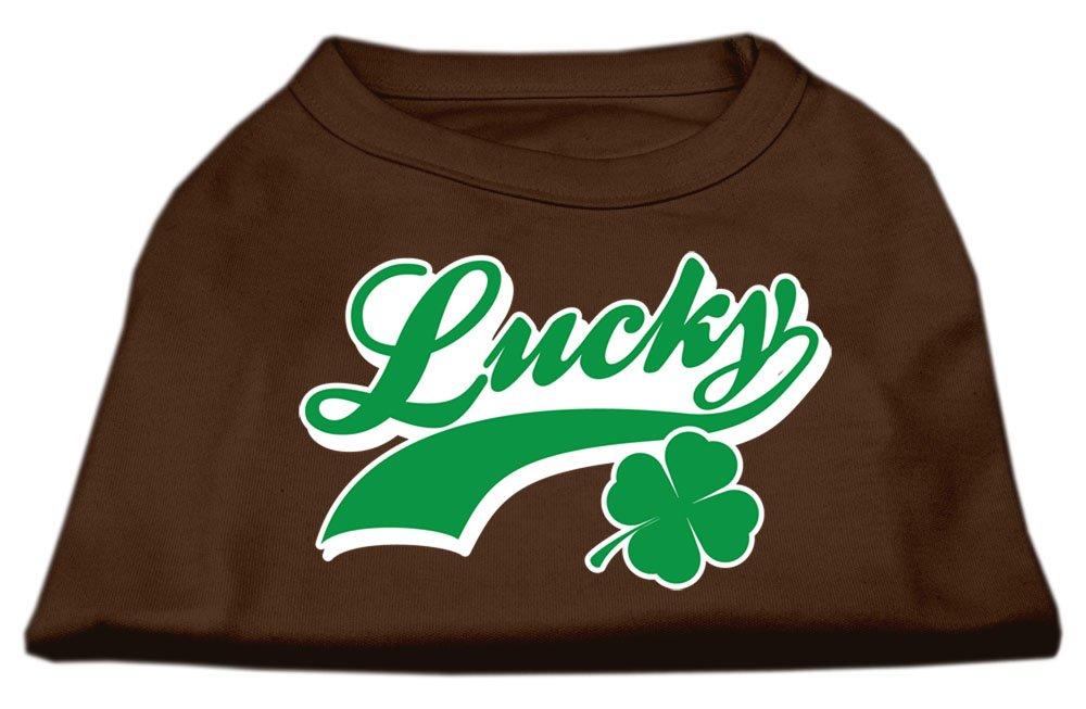 [Australia] - Mirage Pet Products 18-Inch Lucky Swoosh Screen Print Shirt for Pets, XX-Large, Brown 