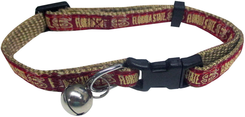 [Australia] - Pets First Collegiate Pet Accessories, Cat Collar, Florida State Seminoles, One Size 