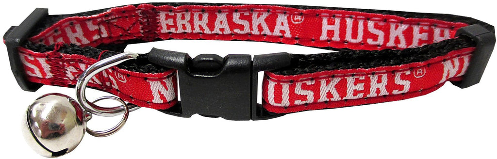 [Australia] - Pets First Collegiate Pet Accessories, Cat Collar, Nebraska Cornhuskers, One Size 