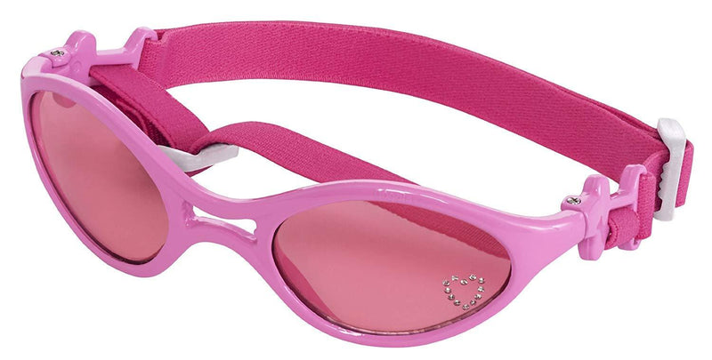 Doggles - K9 Optix Rubber Sunglasses for Dogs - Shiny Pink with Pink Lenses Large - PawsPlanet Australia