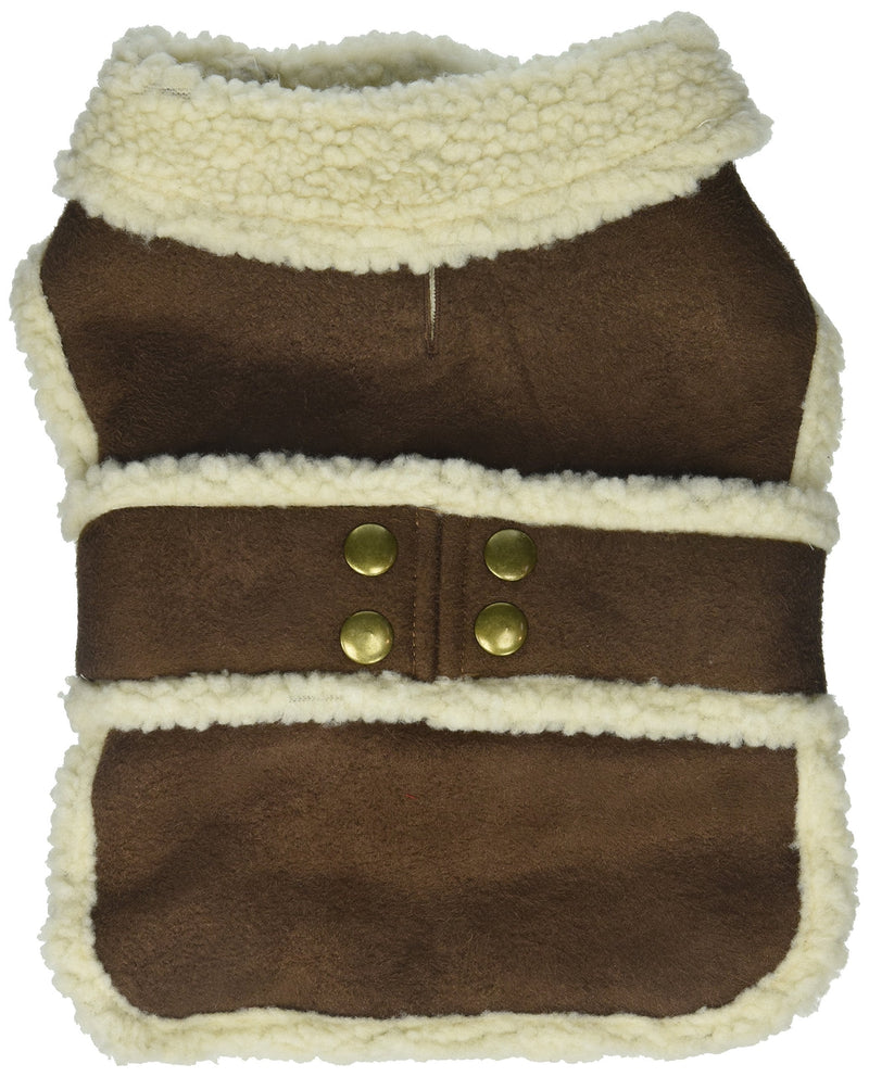 Fashion Outdoor Dog Shearling Coat Small - PawsPlanet Australia