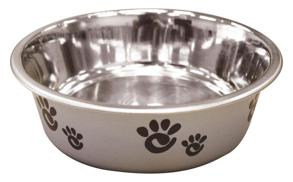 [Australia] - Ethical Pet Barcelona Matte and Stainless Steel Pet Dish, 8-Ounce, Silver 