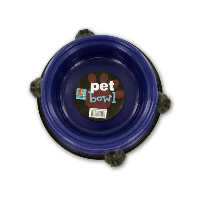 [Australia] - Kole KI-HB740 Round Pet Bowl with Paw Base, One Size 